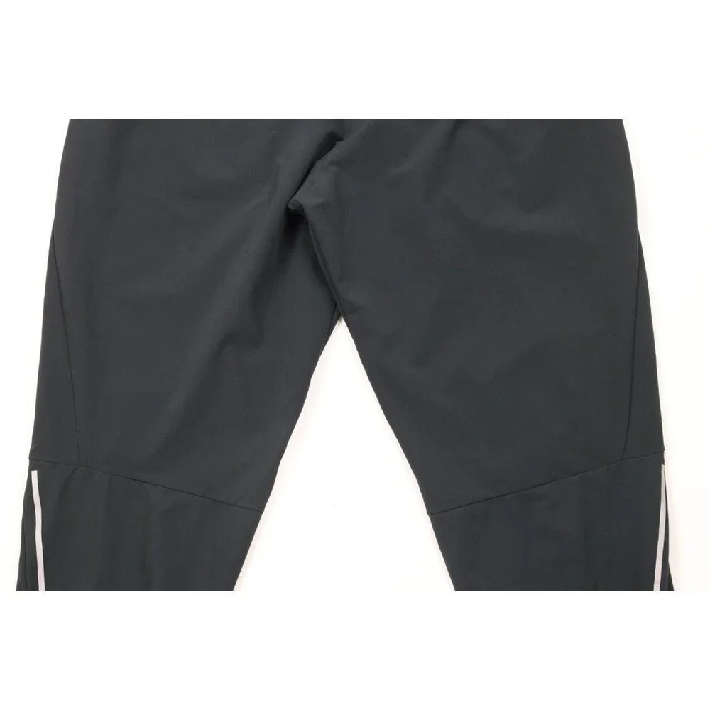 Nike Running Mens Medium Reflective Swoosh Tapered Leg Stretch Pants Black - Picture 12 of 14